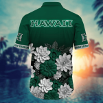 Hawaii Rainbow Warriors Flower 3D Button Hawaii Shirt Gift for Men Dad Father And T Shirt For Fans, Summer Football Shirts