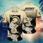Army Black Knights Flower 3D Button Hawaii Shirt Gift for Men Dad Father And T Shirt For Fans, Summer Football Shirts