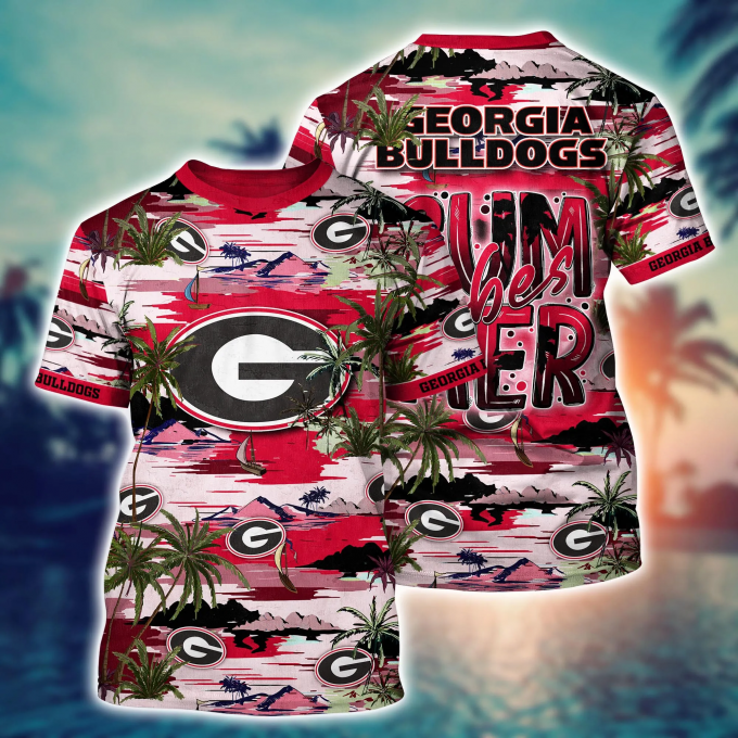 Bulldogs Flower 3D Button Hawaii Shirt Gift for Men Dad Father