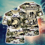 Army Black Knights Flower 3D Button 3D Button Hawaiian Shirt Gift for Men Dad Father Gift for Men Dad Father
