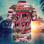 Boston College Eagles Flower 3D Button 3D Button Hawaiian Shirt Gift for Men Dad Father Gift for Men Dad Father
