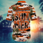 Oregon State Beavers Flower 3D Button 3D Button Hawaiian Shirt Gift for Men Dad Father Gift for Men Dad Father