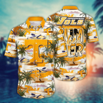 Tennessee Volunteers Flower 3D Button 3D Button Hawaiian Shirt Gift for Men Dad Father Gift for Men Dad Father