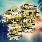 Missouri Tigers Flower 3D Button 3D Button Hawaiian Shirt Gift for Men Dad Father Gift for Men Dad Father