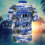 Wildcats Flower 3D Button 3D Button Hawaiian Shirt Gift for Men Dad Father Gift for Men Dad Father