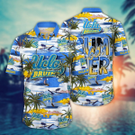 UCLA Bruins Flower 3D Button 3D Button Hawaiian Shirt Gift for Men Dad Father Gift for Men Dad Father