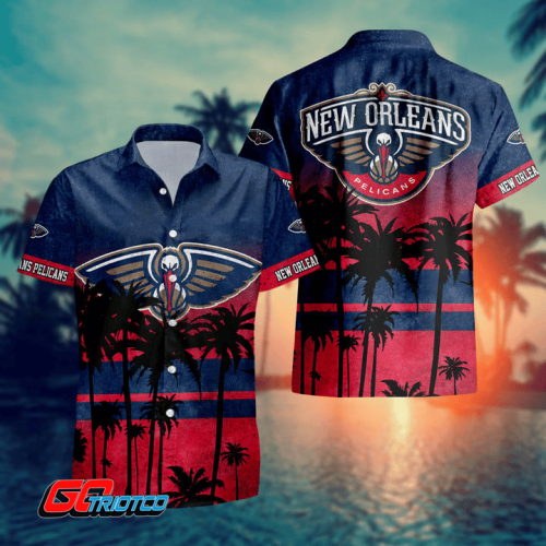 New Orleans Pelicans 3D Button 3D Button Hawaiian Shirt Gift for Men Dad Father Gift for Men Dad Father