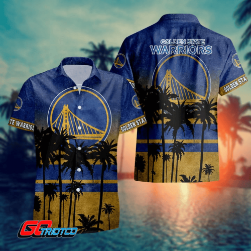 Golden State Warriors 3D Button 3D Button Hawaiian Shirt Gift for Men Dad Father Gift for Men Dad Father