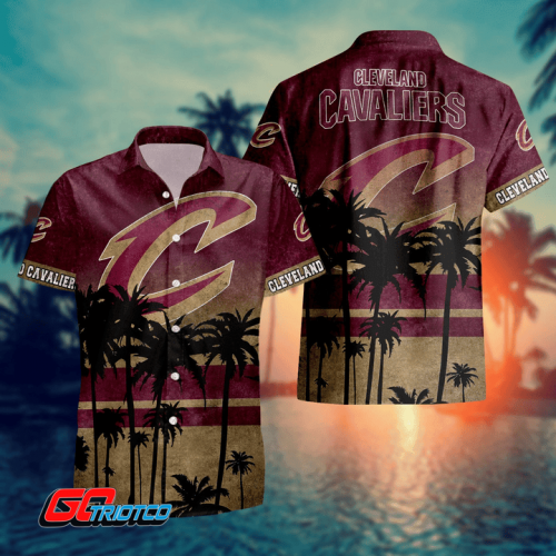 Cleveland Cavaliers 3D Button 3D Button Hawaiian Shirt Gift for Men Dad Father Gift for Men Dad Father