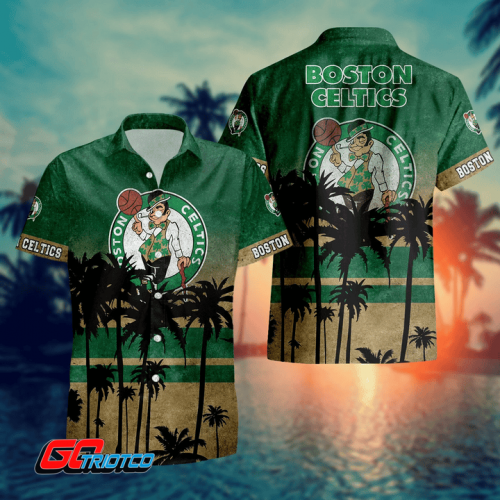 Boston Celtics 3D Button 3D Button Hawaiian Shirt Gift for Men Dad Father Gift for Men Dad Father