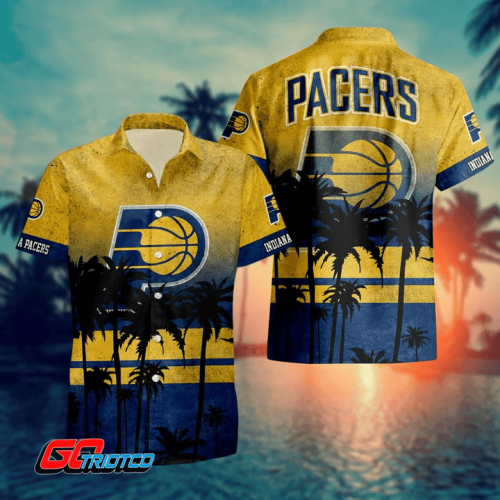 Indiana Pacers 3D Button 3D Button Hawaiian Shirt Gift for Men Dad Father Gift for Men Dad Father