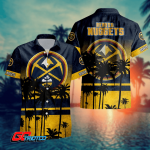 Denver Nuggets 3D Button 3D Button Hawaiian Shirt Gift for Men Dad Father Gift for Men Dad Father
