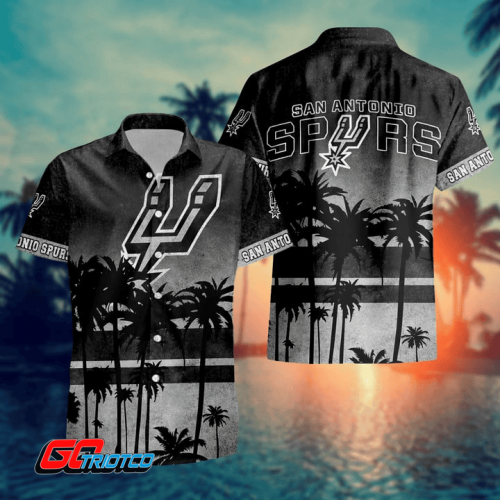 San Antonio Spurs 3D Button 3D Button Hawaiian Shirt Gift for Men Dad Father Gift for Men Dad Father