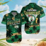 Boston Celtics 2024 NBA Final Champions 3D Button 3D Button Hawaiian Shirt Gift for Men Dad Father Gift for Men Dad Father