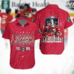 Florida Panthers Champions 3D Button 3D Button Hawaiian Shirt Gift for Men Dad Father Gift for Men Dad Father