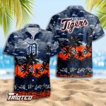 Detroit Tigers 3D Button 3D Button Hawaiian Shirt Gift for Men Dad Father Gift for Men Dad Father Trending Summer.