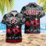 San Diego State Aztecs 3D Button 3D Button Hawaiian Shirt Gift for Men Dad Father Gift for Men Dad Father Trending Summer