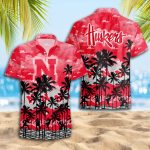 Nebraska Cornhuskers 3D Button 3D Button Hawaiian Shirt Gift for Men Dad Father Gift for Men Dad Father Trending Summer