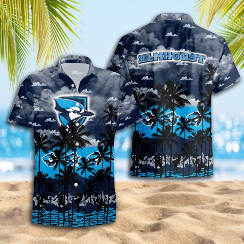 Elmhurst university 3D Button 3D Button Hawaiian Shirt Gift for Men Dad Father Gift for Men Dad Father Trending Summer