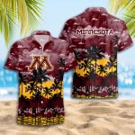 Minnesota Golden Gophers 3D Button 3D Button Hawaiian Shirt Gift for Men Dad Father Gift for Men Dad Father Trending Summer