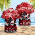 Oklahoma Sooners 3D Button 3D Button Hawaiian Shirt Gift for Men Dad Father Gift for Men Dad Father Trending Summer