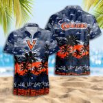 Virginia Cavaliers 3D Button 3D Button Hawaiian Shirt Gift for Men Dad Father Gift for Men Dad Father Trending Summer