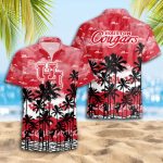 Houston Cougars 3D Button 3D Button Hawaiian Shirt Gift for Men Dad Father Gift for Men Dad Father Trending Summer