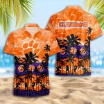 Clemson Tigers 3D Button 3D Button Hawaiian Shirt Gift for Men Dad Father Gift for Men Dad Father Trending Summer