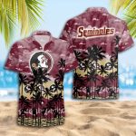 Florida State Seminoles 3D Button 3D Button Hawaiian Shirt Gift for Men Dad Father Gift for Men Dad Father Trending Summer