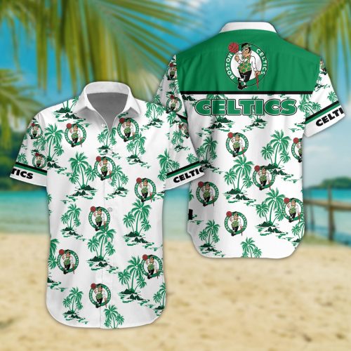 Boston Celtics 3D Button Hawaii Shirt Gift for Men Dad Father