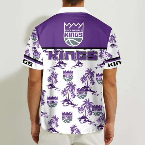 Sacramento Kings 3D Button Hawaii Shirt Gift for Men Dad Father