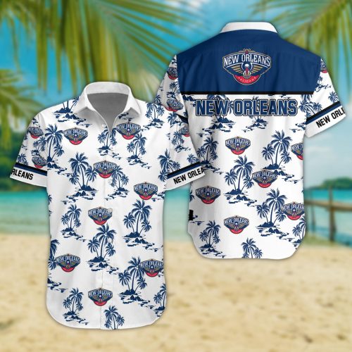 New Orleans Pelicans 3D Button Hawaii Shirt Gift for Men Dad Father