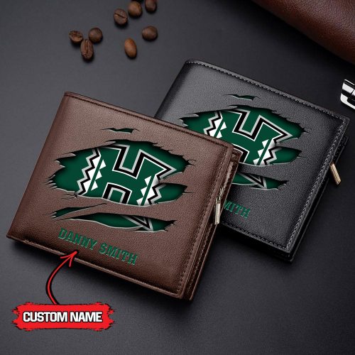 Hawaii Rainbow Warriors Men’s Leather Wallet