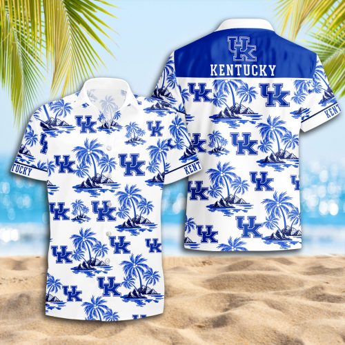 Kentucky Wildcats 3D Button Hawaii Shirt Gift for Men Dad Father