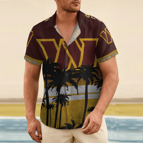 Washington Commanders 3D Button Hawaii Shirt Gift for Men Dad Father Short Style Hot Trending Summer
