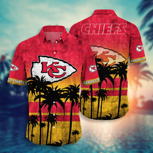 Kansas City Chiefs 3D Button Hawaii Shirt Gift for Men Dad Father Short Style Hot Trending Summer