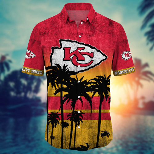 Kansas City Chiefs 3D Button Hawaii Shirt Gift for Men Dad Father Short Style Hot Trending Summer