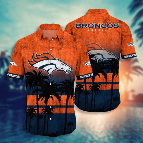 Denver Broncos 3D Button Hawaii Shirt Gift for Men Dad Father Short Style Hot Trending Summer