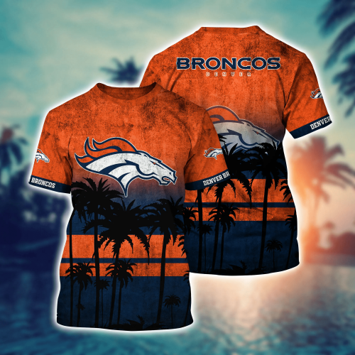 Denver Broncos 3D Button Hawaii Shirt Gift for Men Dad Father Short Style Hot Trending Summer