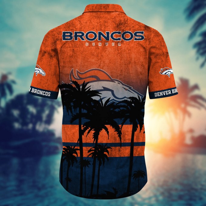 Denver Broncos 3D Button Hawaii Shirt Gift for Men Dad Father Short Style Hot Trending Summer
