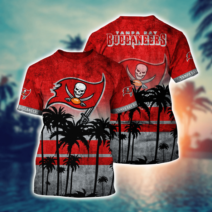 Tampa Bay Buccaneers 3D Button Hawaii Shirt Gift for Men Dad Father Short Style Hot Trending Summer