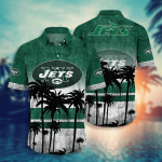 New York Jets 3D Button Hawaii Shirt Gift for Men Dad Father Short Style Hot Trending Summer