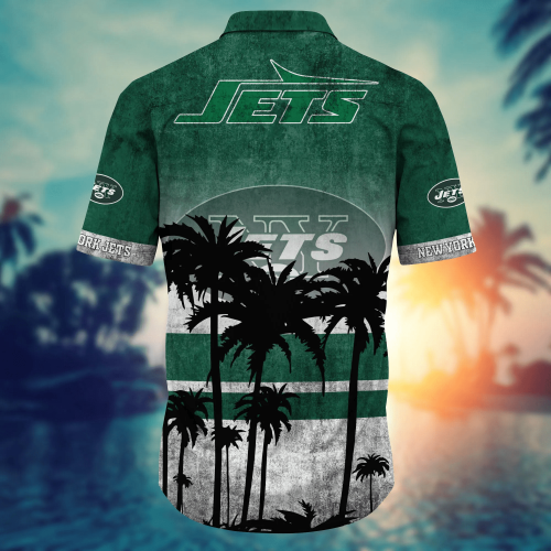 New York Jets 3D Button Hawaii Shirt Gift for Men Dad Father Short Style Hot Trending Summer