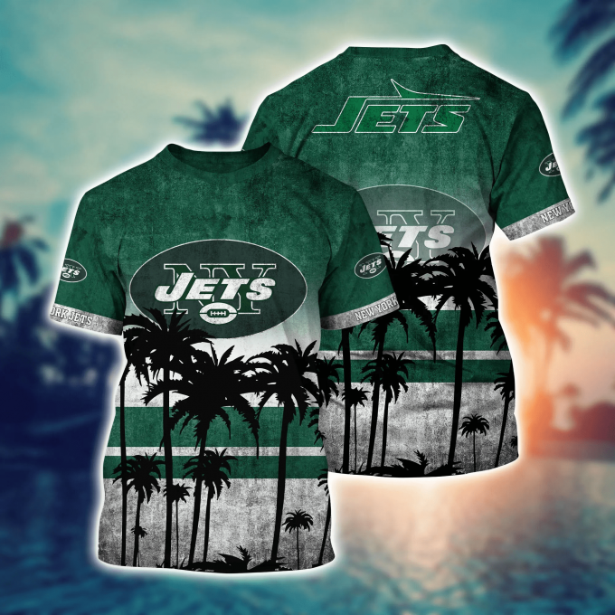 New York Jets 3D Button Hawaii Shirt Gift for Men Dad Father Short Style Hot Trending Summer