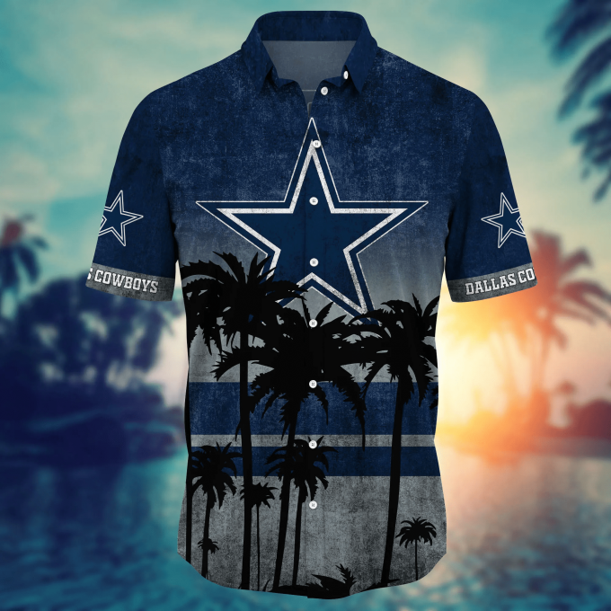 Dallas Cowboys 3D Button Hawaii Shirt Gift for Men Dad Father Short Style Hot Trending Summer