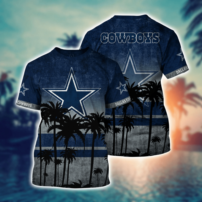 Dallas Cowboys 3D Button Hawaii Shirt Gift for Men Dad Father Short Style Hot Trending Summer