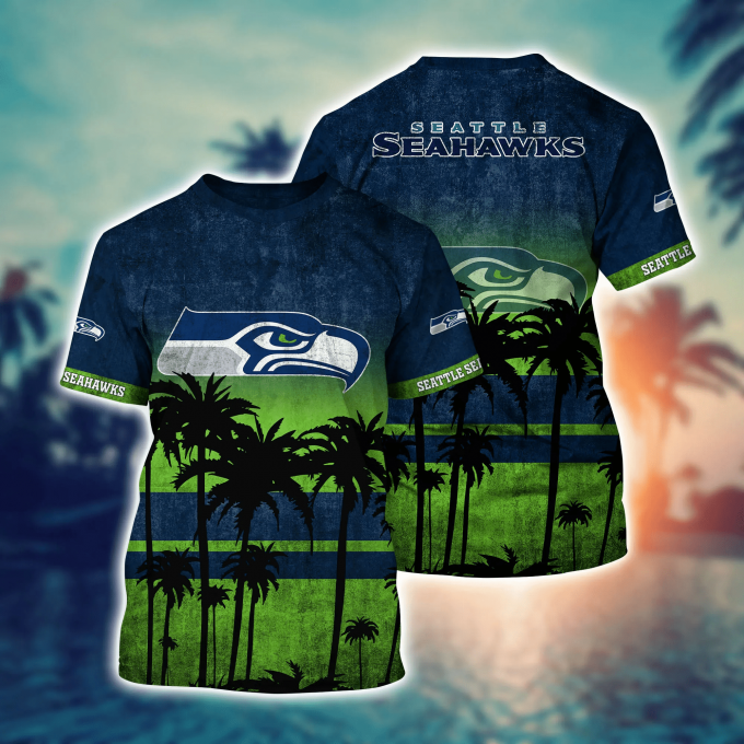 Seattle Seahawks 3D Button Hawaii Shirt Gift for Men Dad Father Short Style Hot Trending Summer
