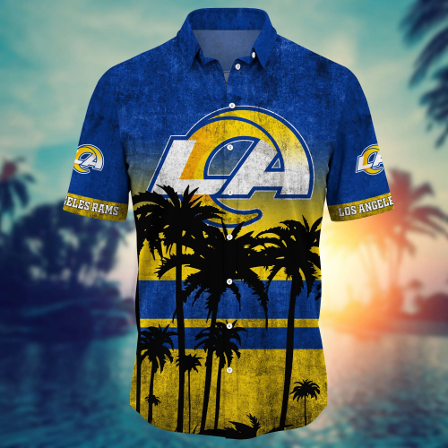 Los Angeles Rams 3D Button Hawaii Shirt Gift for Men Dad Father Short Style Hot Trending Summer