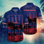 New York Giants 3D Button Hawaii Shirt Gift for Men Dad Father Short Style Hot Trending Summer