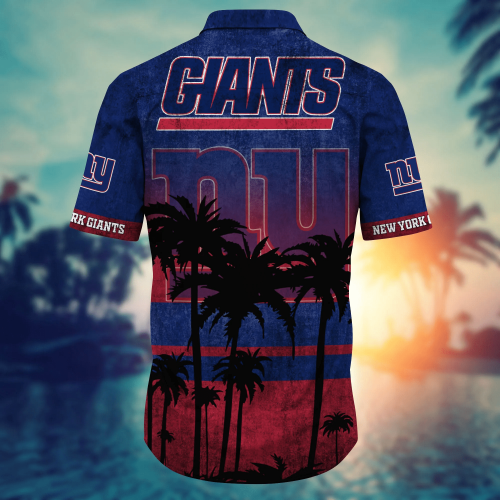 New York Giants 3D Button Hawaii Shirt Gift for Men Dad Father Short Style Hot Trending Summer